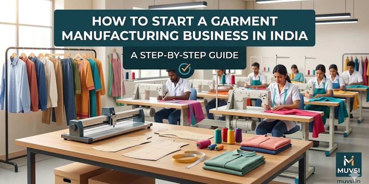 featured image for the article on how to start a garment manufacturing business in india