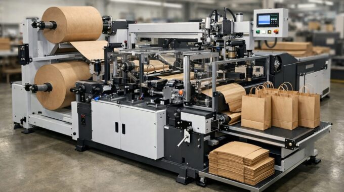 image of paper bag machine