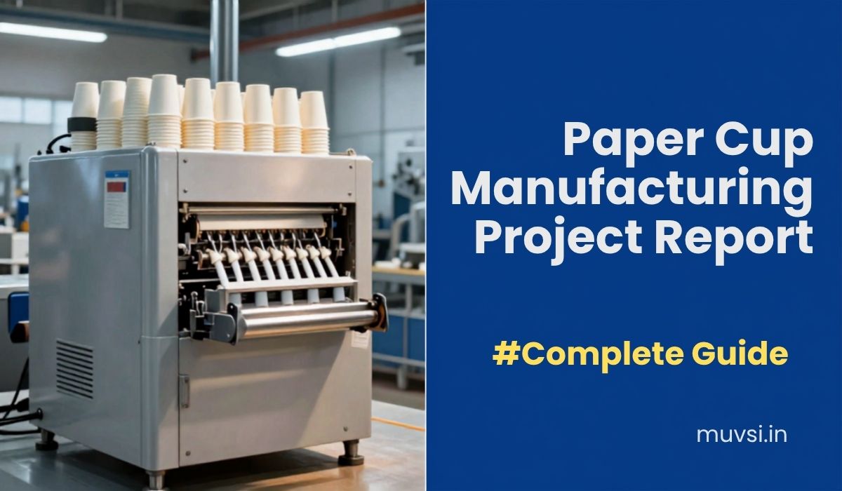 illustrative image for the article on - paper cup manufacturing project