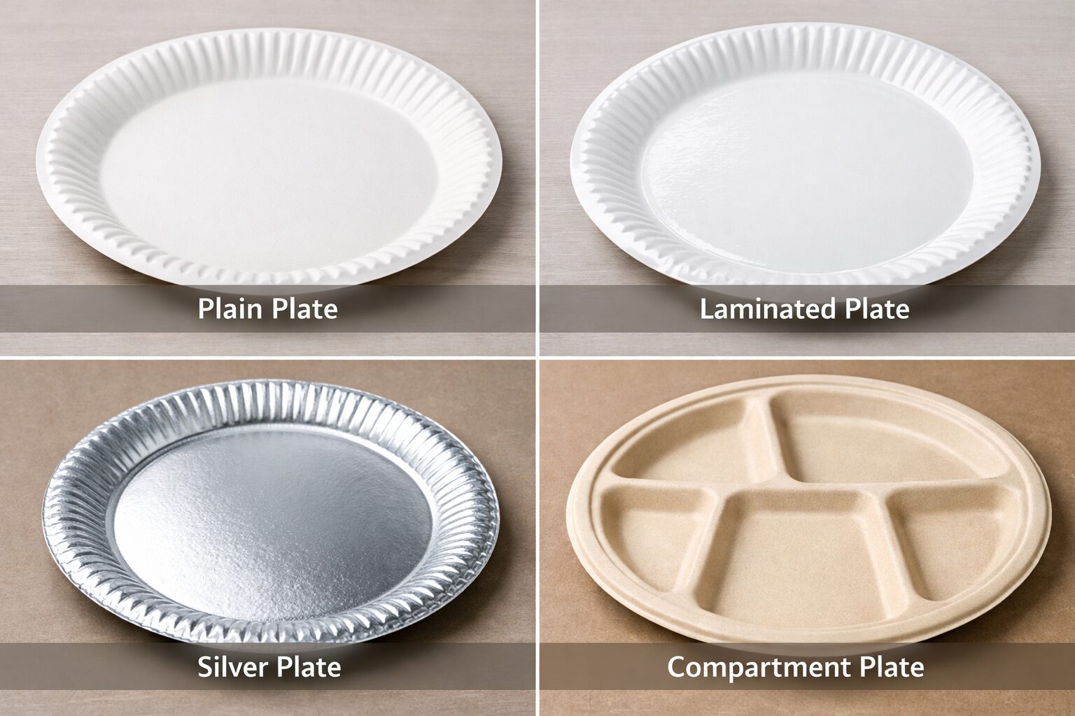 an image showing different types of paper plates
