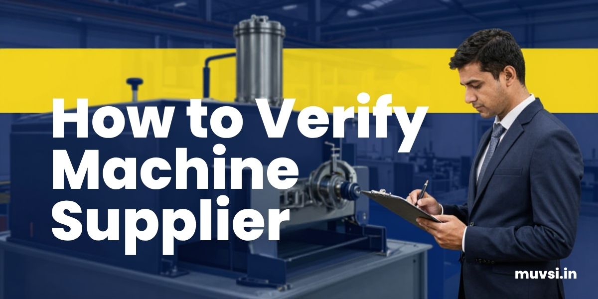 how to verify machine supplier