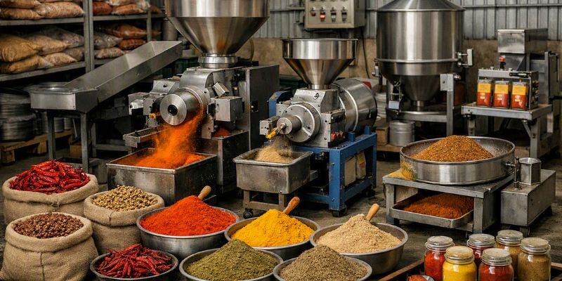 spice powder manufacturing unit